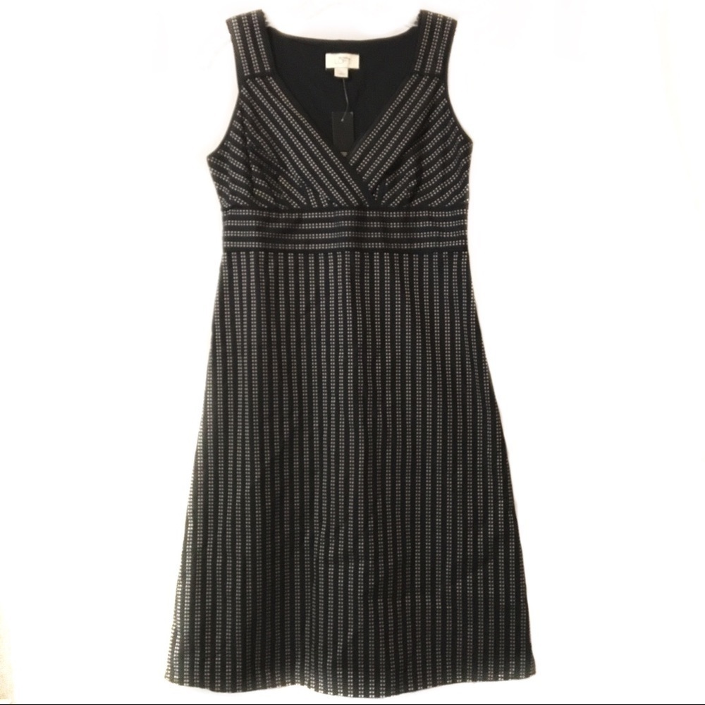 Ann Taylor LOFT Eyelet Fit Flare Sundress Cottage Prairie Feminine Size 2 NWT